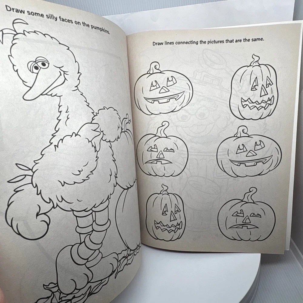 Sesame Street Spooky Monsters Halloween Coloring Activity Book Elmo Counting